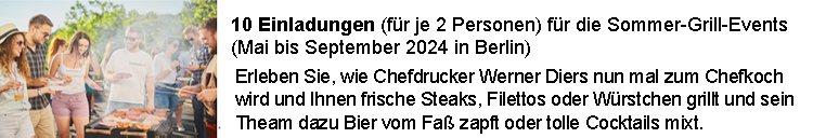 Sommer-Grill-Event mit Chefkoch Werner Diers