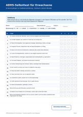 Psychotest ADHS Formular