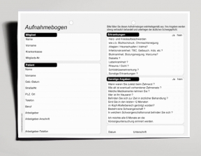 Aufnahmebogen DIN A5 (500 Stk)