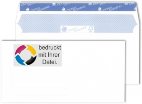 Briefkuverts DINlang mit Ihrer Datei bedruckt 500 Stk.