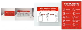 Hygienetipps Plakate und Tresenaufsteller