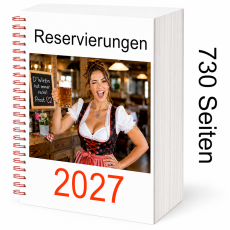 Reservierungsbuch 2027 GastroTimer XXL mit 730 Seiten