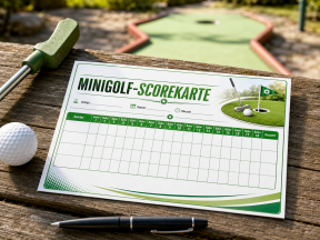 Minigolfkarten 4 Spieler