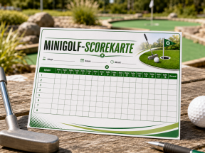 Minigolfkarten 8 Spieler