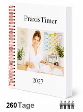 PraxisTimer 260 Seiten für 2027 (für 4 Behandler)