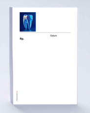 Rezeptblock DIN A6, mit Logo Zahn