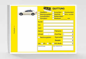 Taxiquittung (blanco)  1.000 Stück