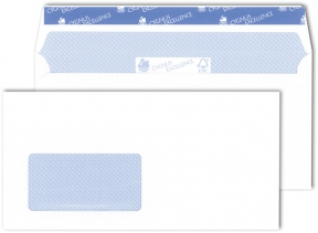 500 Briefkuverts DIN lang der Spitzenklasse mit Fenster (blanco)