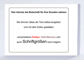 Rückseitendruck auf Taxiquittung