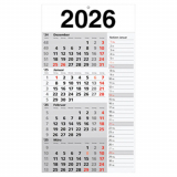 4-Monats-Wandkalender 2026