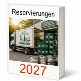 100 Reservierungsbücher 2027 GastroTimer mit 365 Seiten als Buchbindung für Gastrolieferanten