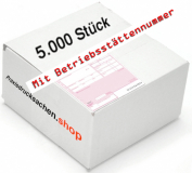 5.000 Kassenrezepte - Großpackung für Kliniken, MVZ usw. MIT BSNR