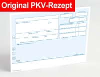 500 Rezeptvordrucke PKV, blau, OHNE Praxiseindruck