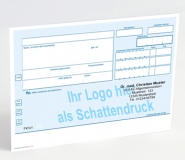 Rezeptvordrucke PKV, blau, mit Ihrem Logo als Schattendruck und Praxiseindruck (500er-Pack)