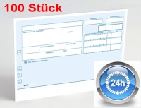 100 Rezeptvordrucke PKV, blau, in 24 Stunden Express-Versand