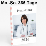PraxisTimer 365 Seiten für 2026 (für max. 4 Ärzte/Behandler)