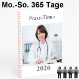 PraxisTimer 365 Seiten für 2026 (für max. 4 Ärzte/Behandler)
