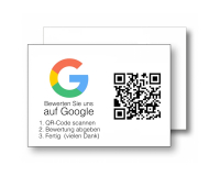 QR-Code auf Rückseite von Visitenkarten