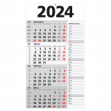 4-Monats-Wandkalender 2024